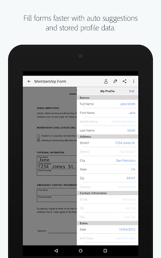 Adobe Fill & Sign - Image screenshot of android app