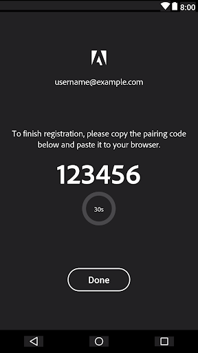 Adobe Authenticator - Image screenshot of android app