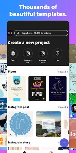 Adobe Express - ادوب اکسپرس - عکس برنامه موبایلی اندروید