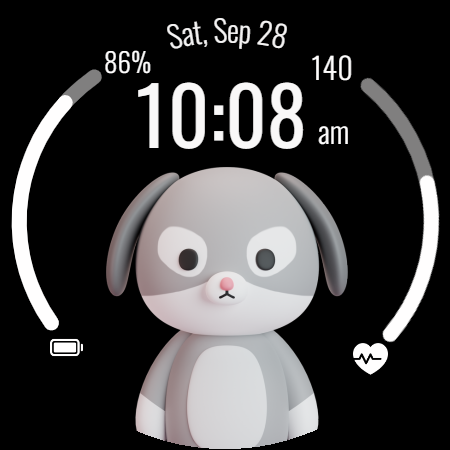 Adorable Animals Watch Face - عکس برنامه موبایلی اندروید