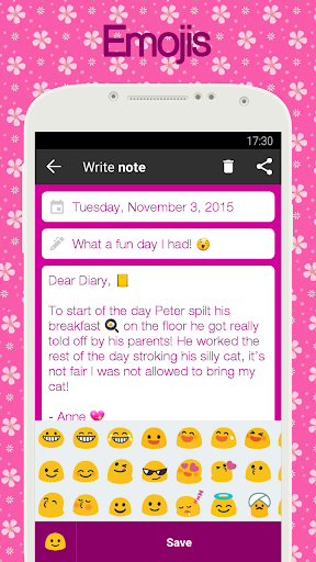 Diary with lock - Image screenshot of android app