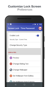 Screen Lock - Time Password - عکس برنامه موبایلی اندروید