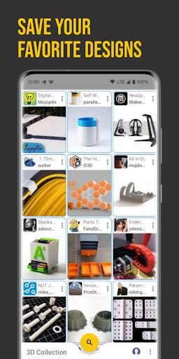 3D Collection - Thingiverse - Image screenshot of android app