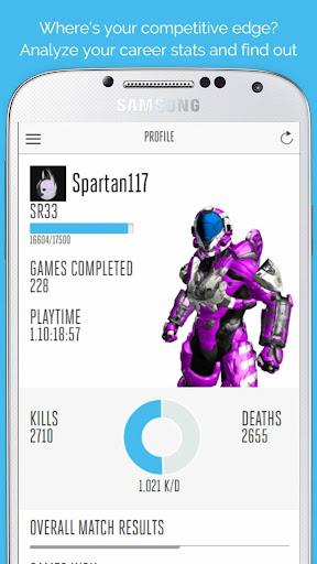 Stats for Halo 5 - Image screenshot of android app