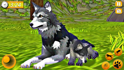 Wild Wolf Animal Chasing Sim - عکس برنامه موبایلی اندروید