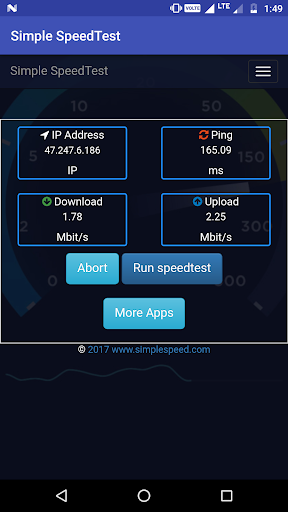Simple Speed Test - عکس برنامه موبایلی اندروید
