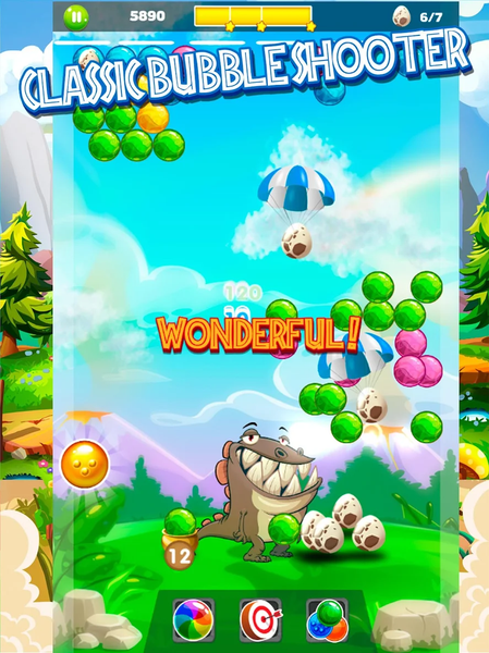 Dino Pop Bubble Shooter Arcade - Image screenshot of android app