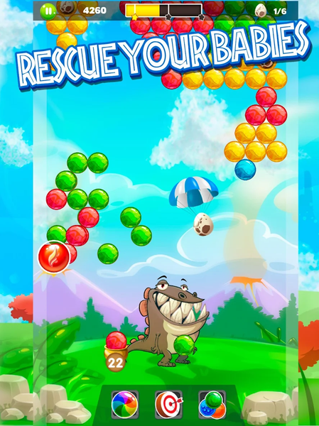 Dino Pop Bubble Shooter Arcade - Image screenshot of android app