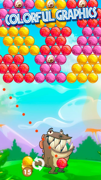 Dino Pop Bubble Shooter Arcade - Image screenshot of android app