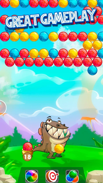 Dino Pop Bubble Shooter Arcade - Image screenshot of android app