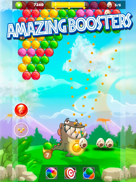 Dino Pop Bubble Shooter Arcade - Image screenshot of android app