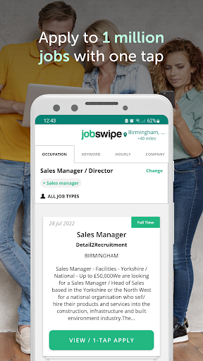 JobSwipe - Get a Better Job! - عکس برنامه موبایلی اندروید