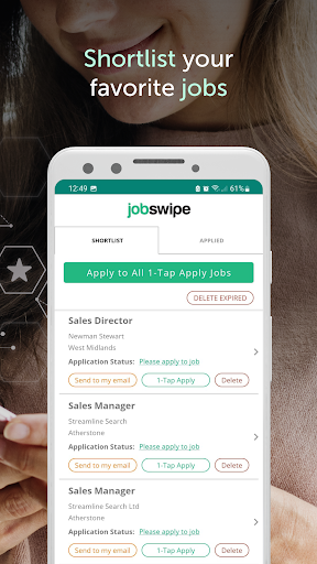 JobSwipe - Get a Better Job! - عکس برنامه موبایلی اندروید