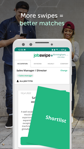 JobSwipe - Get a Better Job! - عکس برنامه موبایلی اندروید