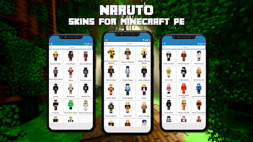 Naruto Skins for Minecraft PE 3D - Maps & Add-on - عکس برنامه موبایلی اندروید