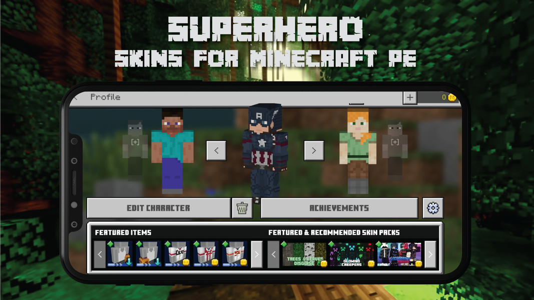 Superhero Skins for Minecraft - عکس برنامه موبایلی اندروید