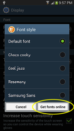 Font Style Search for Galaxy - عکس برنامه موبایلی اندروید