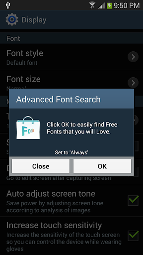 Font Style Search for Galaxy - عکس برنامه موبایلی اندروید