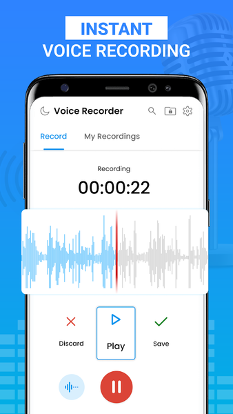 Advance Voice Recorder - عکس برنامه موبایلی اندروید