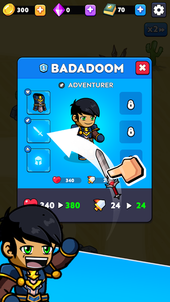 Hero Quest: Party RPG - Gameplay image of android game