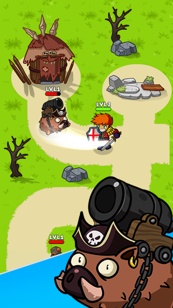 Hero Quest: Party RPG - Gameplay image of android game