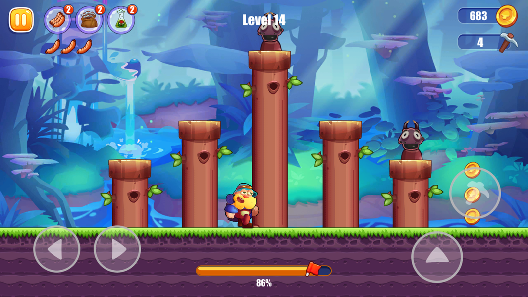 Miner's World: Super Run Game - Gameplay image of android game