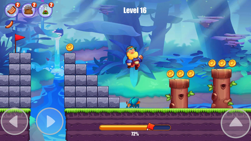Miner's World: Super Run Game - Gameplay image of android game