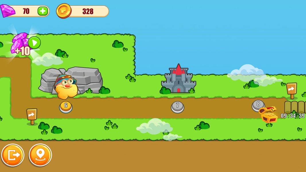Miner's World: Super Run Game - Gameplay image of android game