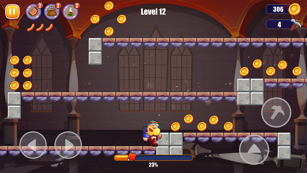 Miner's World: Super Run Game - Gameplay image of android game