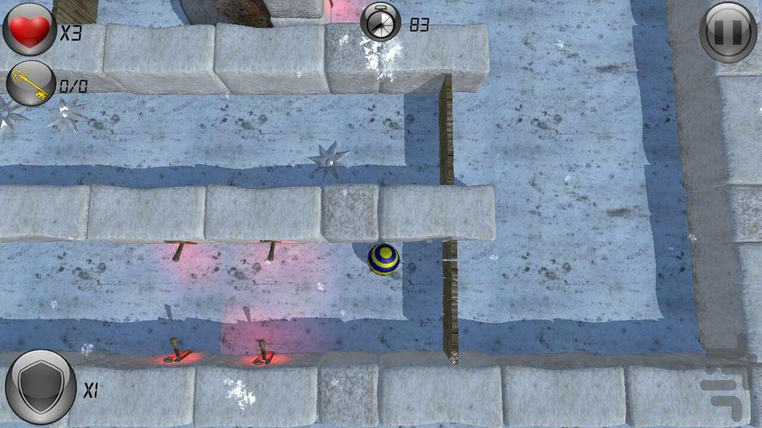 توپ ماجراجو - Gameplay image of android game