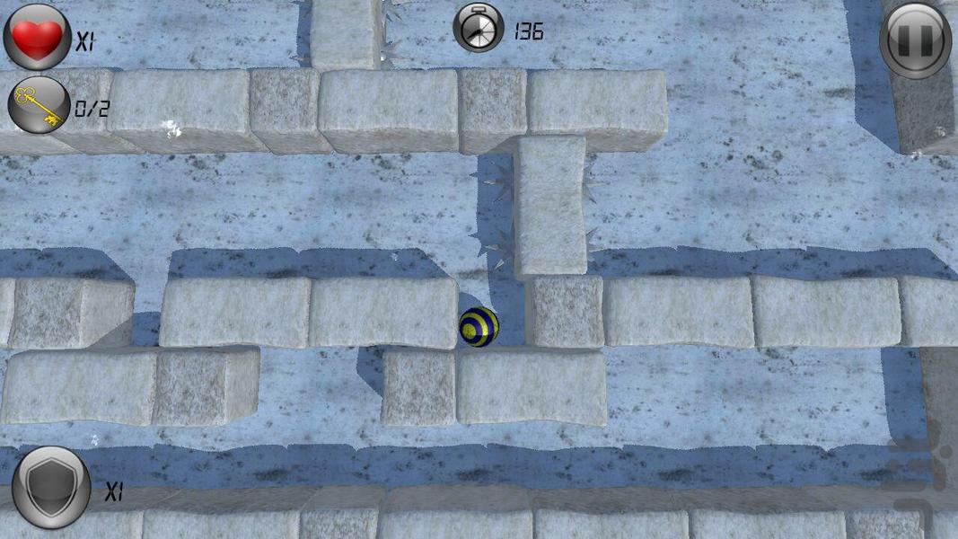 توپ ماجراجو - Gameplay image of android game