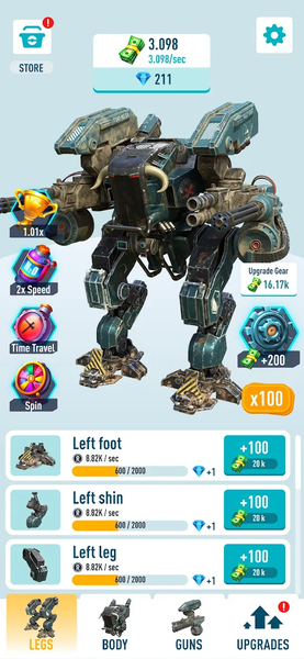 Idle Armored robots — war game - Image screenshot of android app