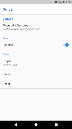 Fingerprint Swipes - Image screenshot of android app