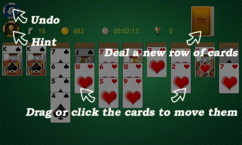 AE Spider Solitaire - عکس برنامه موبایلی اندروید
