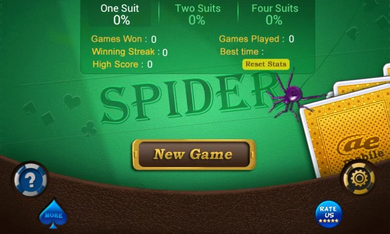 AE Spider Solitaire - عکس برنامه موبایلی اندروید