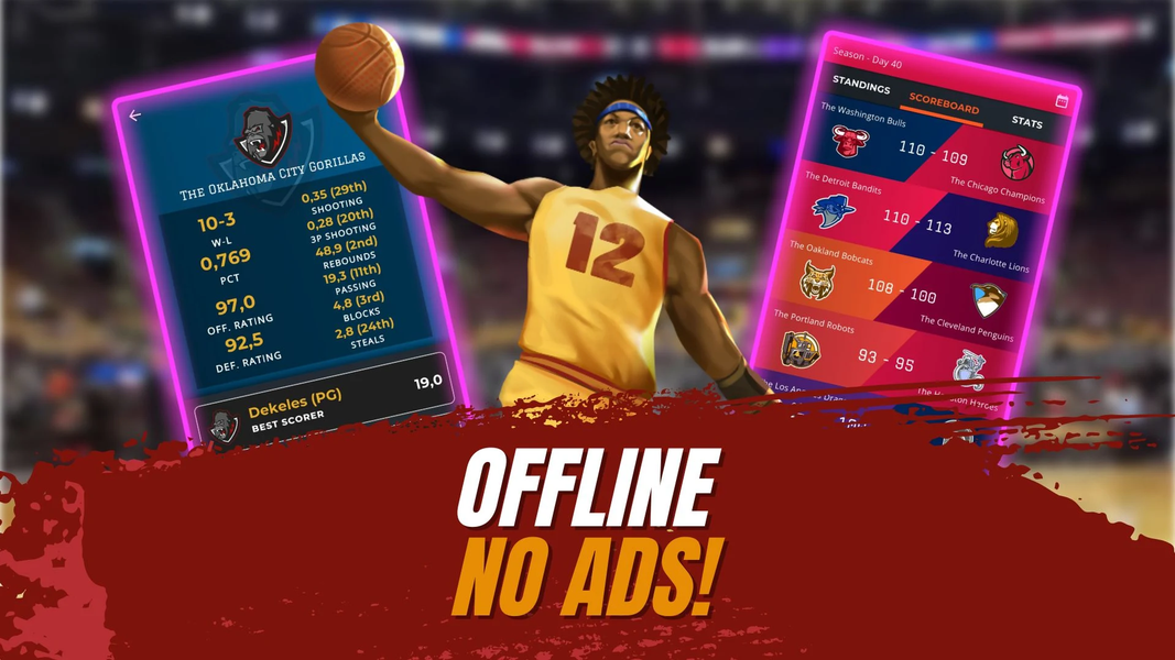 Astonishing Bball Career 23 - Image screenshot of android app