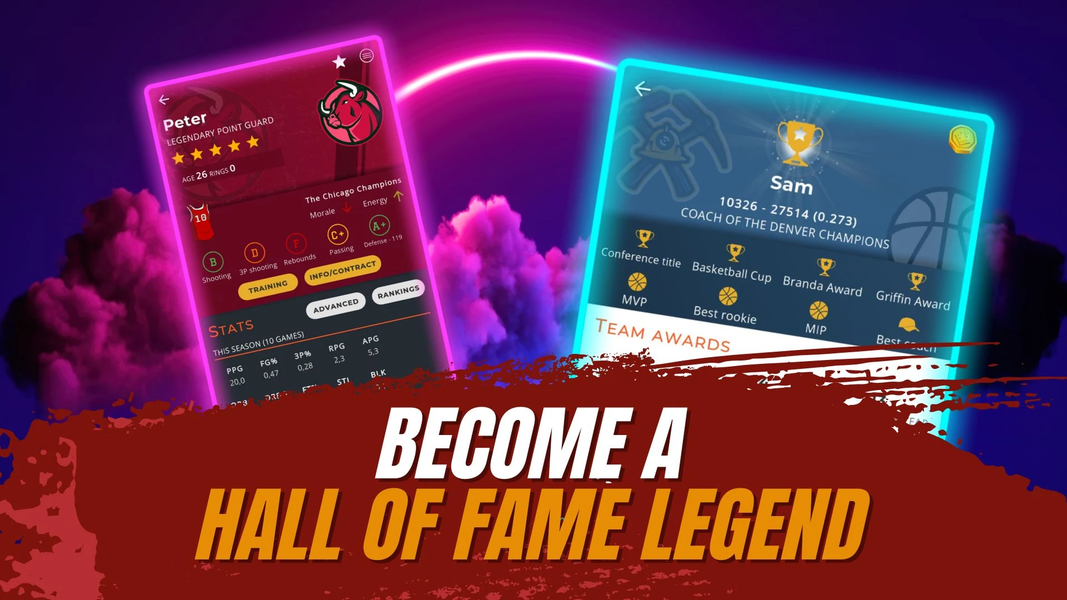 Astonishing Bball Career 23 - Image screenshot of android app