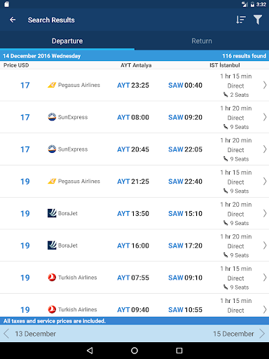 Aerobilet - Flights, Hotels, B - عکس برنامه موبایلی اندروید