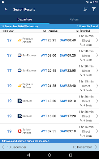Aerobilet - Flights, Hotels, B - عکس برنامه موبایلی اندروید