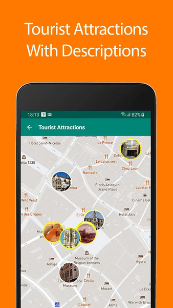 Brussels Offline Map and Trave - عکس برنامه موبایلی اندروید