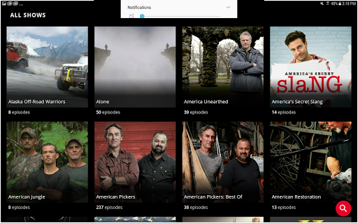 HISTORY: Shows & Documentaries - عکس برنامه موبایلی اندروید