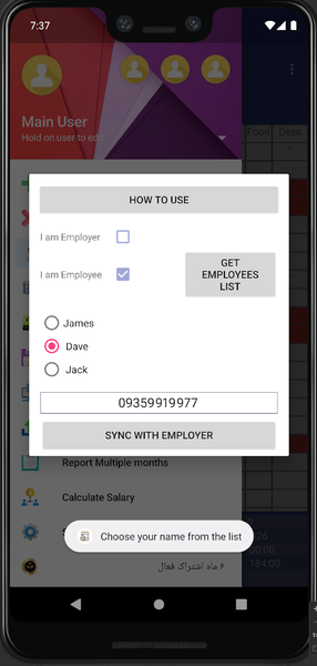 Timesheet Pro - عکس برنامه موبایلی اندروید