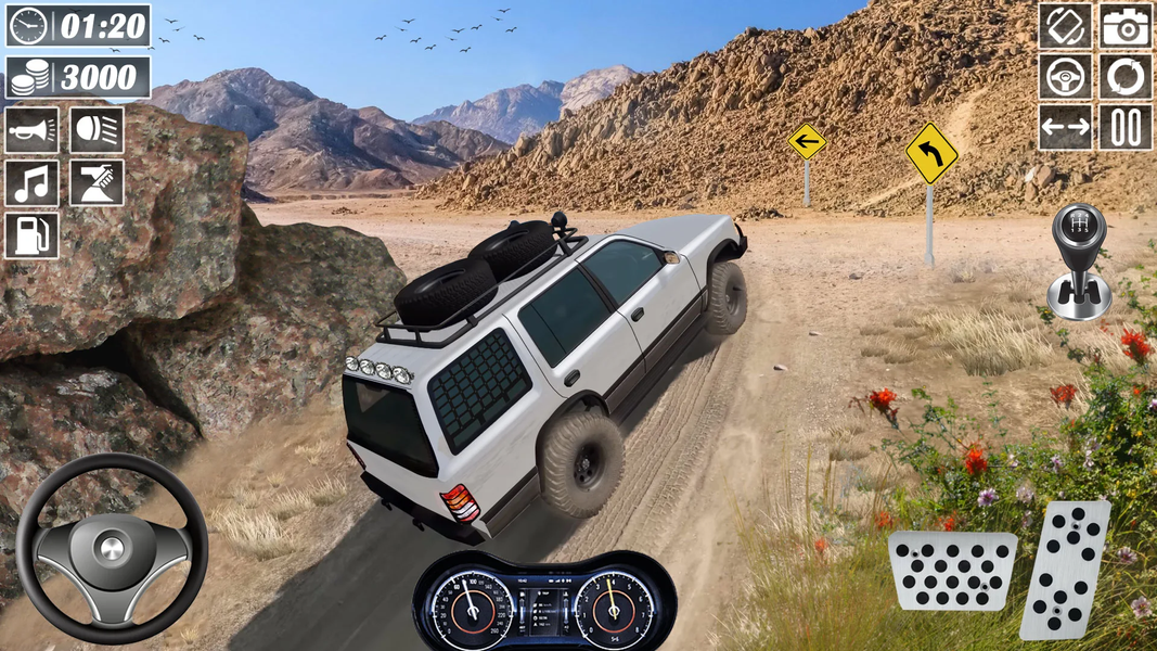 Offroad Jeep Simulator Game - Gameplay image of android game