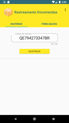 Rastreamento - Encomendas - Image screenshot of android app