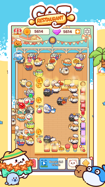 Cat Restaurant: Food Bar Story - Gameplay image of android game