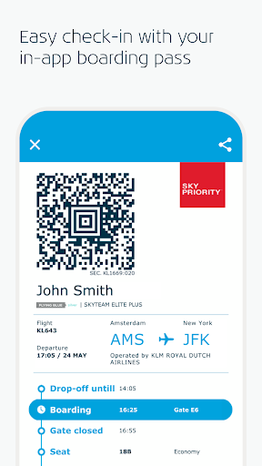 KLM - Book a flight - Image screenshot of android app