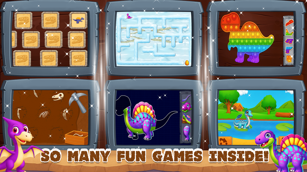Dino World: Fun Dinosaur Game - عکس بازی موبایلی اندروید