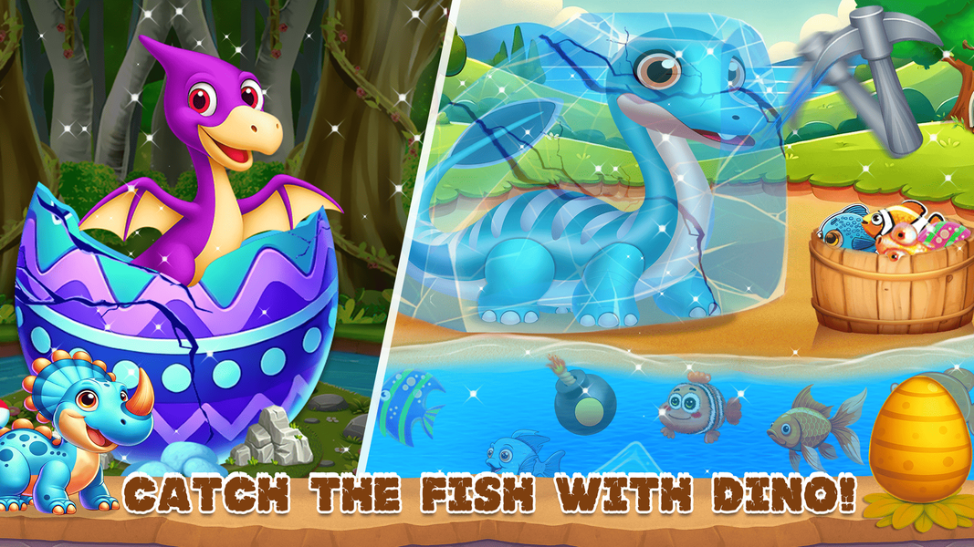 Dino World: Fun Dinosaur Game - عکس بازی موبایلی اندروید