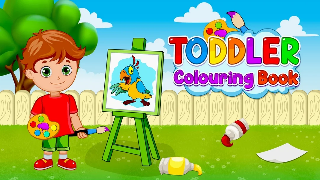 Toddler Coloring Book & Paint - Image screenshot of android app