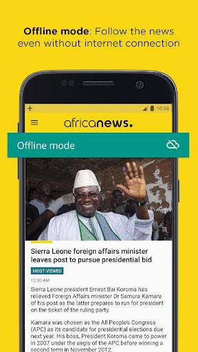 Africanews - Daily & Breaking News in Africa - Image screenshot of android app